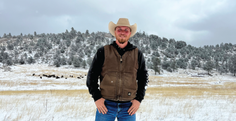 Santa Fe Bison Preservationist Robert Turner smiles at the camera