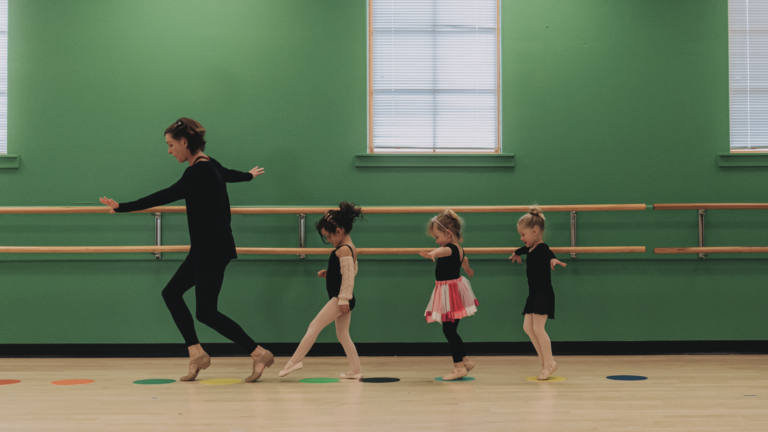 Allegra Lillard, Santa Fe dance teacher, instructs her students