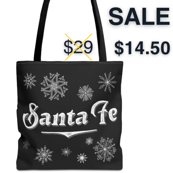 Winter Edition Tote Bag (Black with White Logo)