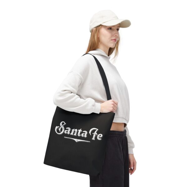 Tote Bag (Black with White Logo) - Image 4