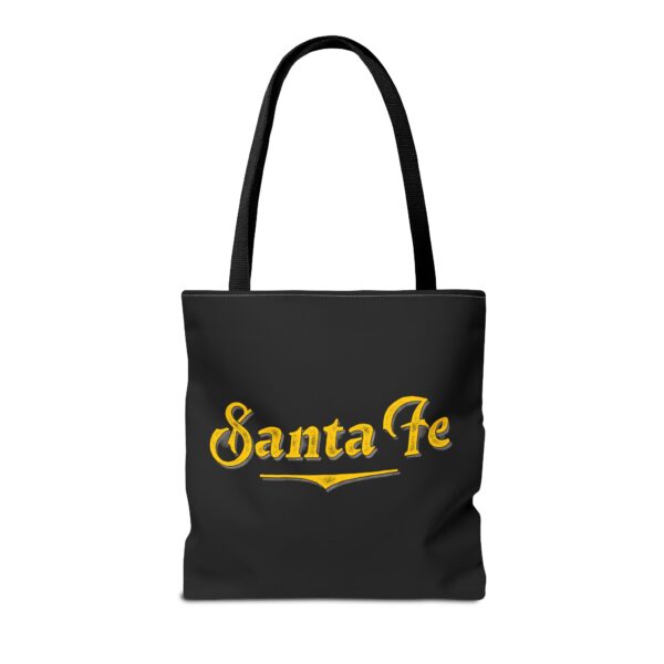 Tote Bag (Black with Yellow Logo) - Image 2