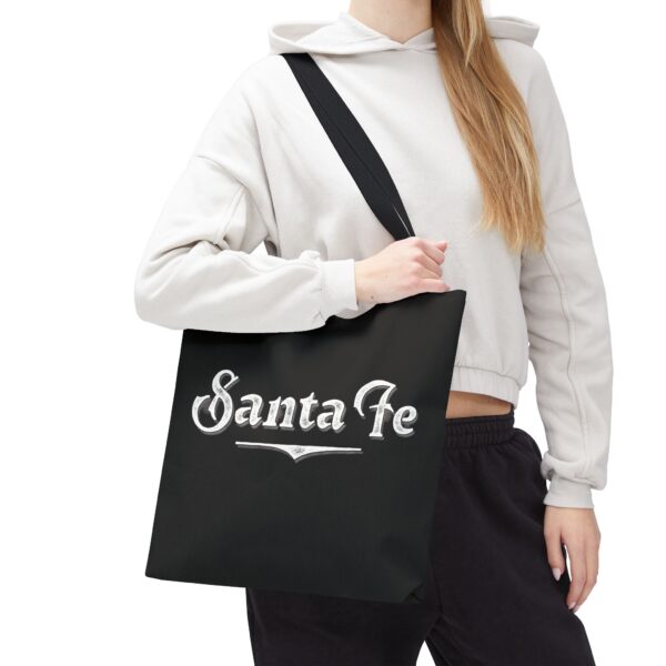 Tote Bag (Black with White Logo) - Image 5