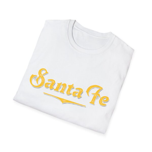 Unisex T-Shirt (White with Yellow Logo) - Image 3