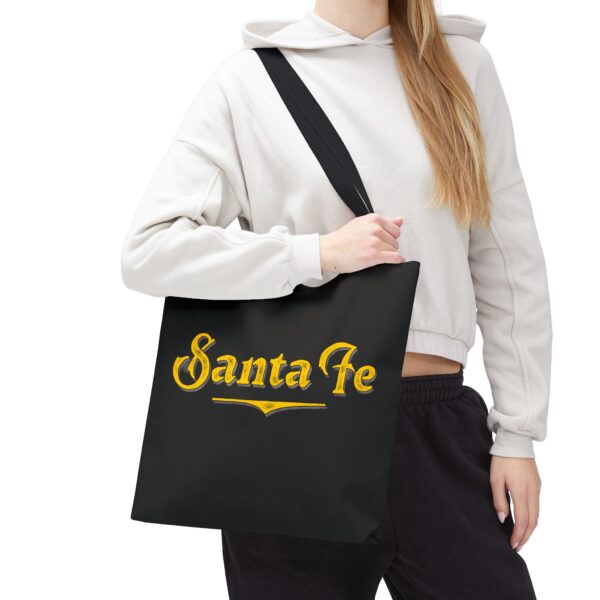 Tote Bag (Black with Yellow Logo) - Image 5