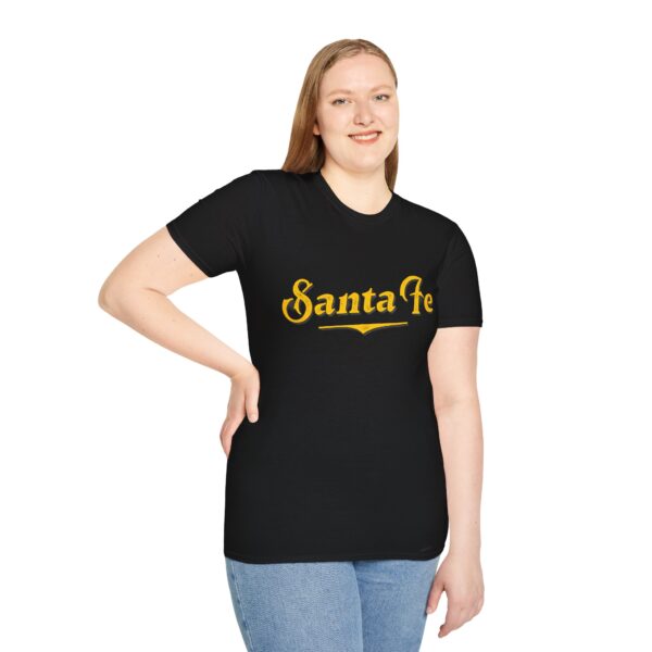 Unisex T-Shirt (Black with Yellow Logo) - Image 5