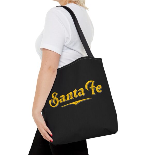 Tote Bag (Black with Yellow Logo) - Image 3