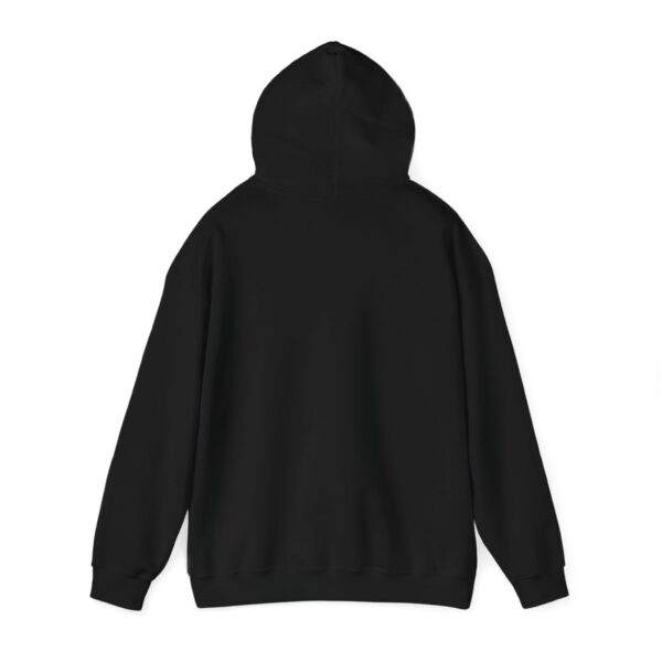 Unisex Hooded Sweatshirt (Black with Yellow Logo) - Image 2