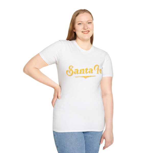 Unisex T-Shirt (White with Yellow Logo) - Image 5