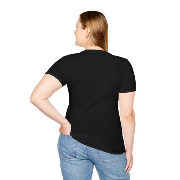 Unisex T-Shirt (Black with Yellow Logo) - Image 6