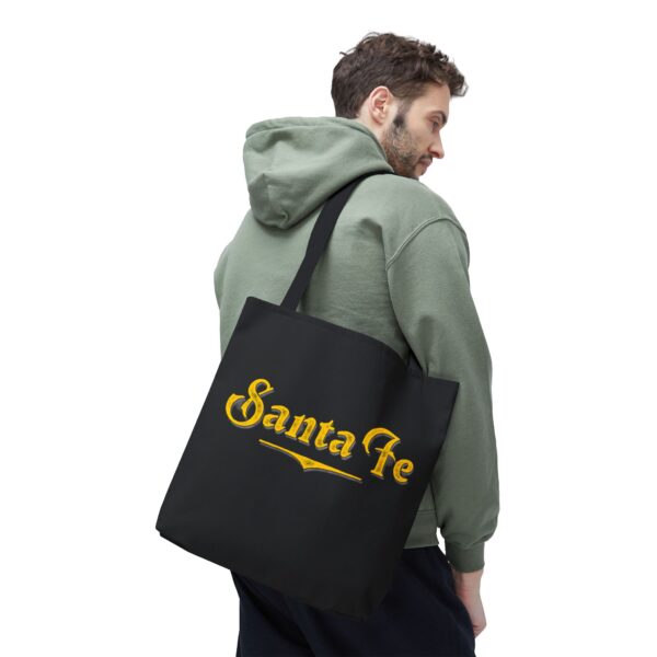 Tote Bag (Black with Yellow Logo) - Image 4