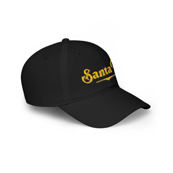 Baseball Cap (Black with Yellow Logo) - Image 3