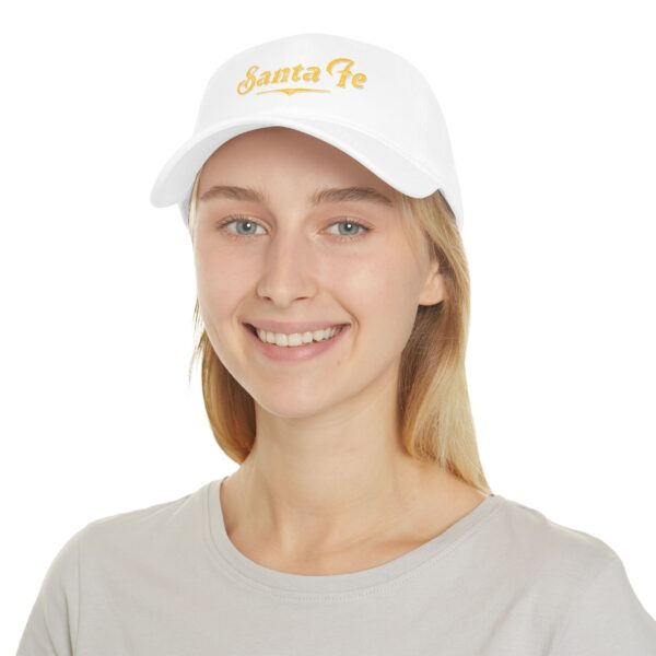 Baseball Cap (White with Yellow Logo) - Image 4